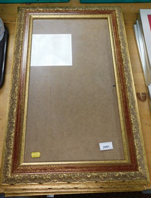 Lot 2291 - Two pairs of gilt framed picture frames, 68cm...