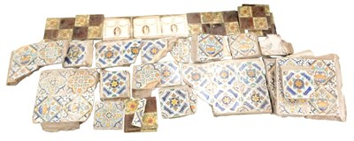 Lot 578 - A group of 19thC Dutch Delft polychrome...