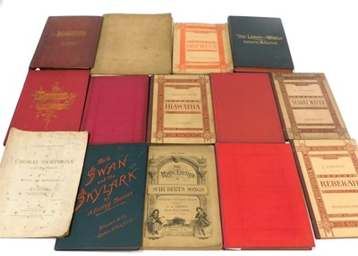 Lot 579 - Books of English sheet music, including Wagner,...