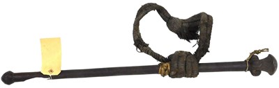 Lot 556 - A Malakula Vanuatu tribal war club, with hair...