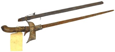 Lot 557 - An Indonesian short sword, with a bamboo...