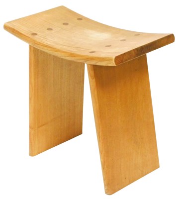 Lot 603 - A late 20thC elm stool, possibly by Nick...