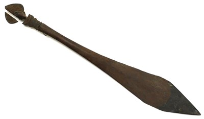 Lot 562 - A Buka Island palm wood ceremonial paddle,...