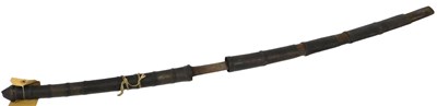 Lot 563 - A 19thC Chinese sword, with a metal long grip,...