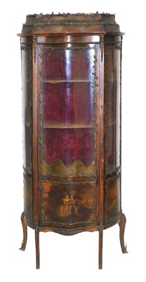 Lot 619 - A late 19thC French mahogany and Vernis Martin...