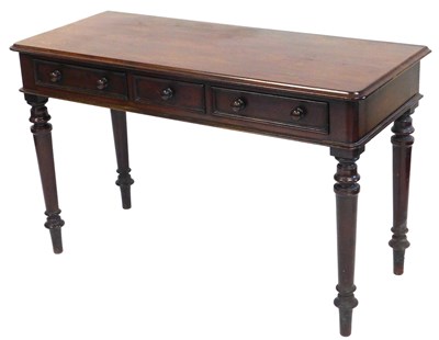Lot 676 - A Victorian mahogany side table, with one...