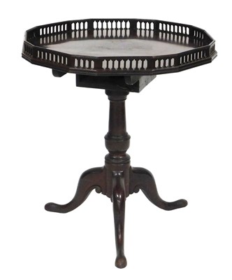 Lot 656 - A George III mahogany birdcage occasional...