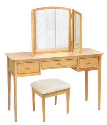 Lot 693 - A John Lewis Essence range light oak dressing...