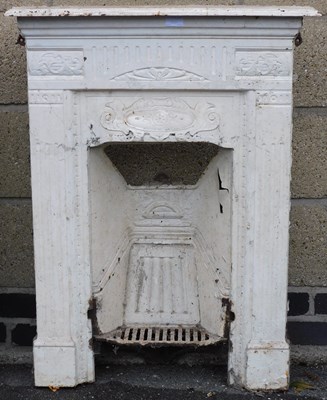 Lot 726 - A Victorian white painted cast iron bedroom...
