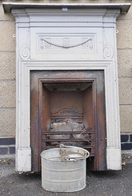 Lot 727 - A Victorian grey painted Neo Classical cast...