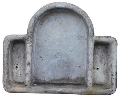 Lot 732 - A reconstituted stone animal feeder, of three...