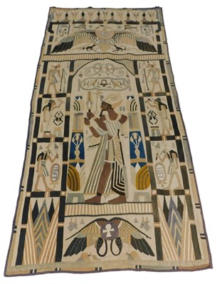 Lot 595 - A 20thC patchwork wall hanging, in the...