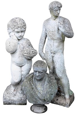 Lot 740 - A reconstituted concrete garden...