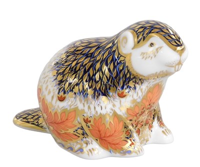 Lot 176 - A Royal Crown Derby Imari porcelain figure of...