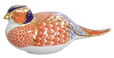 Lot 182 - A Royal Crown Derby Imari porcelain figure of...