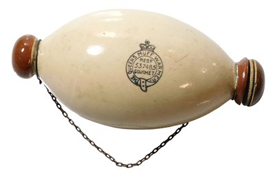 Lot 173 - A late 19thC stoneware The Queen's muff warmer,...