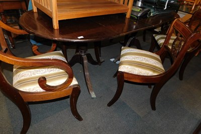 Lot 1038 - A reproduction mahogany veneered twin-pedestal...