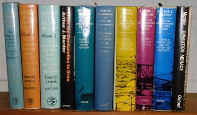 Lot 452A - WWI naval history books. Marder (Arthur J,...