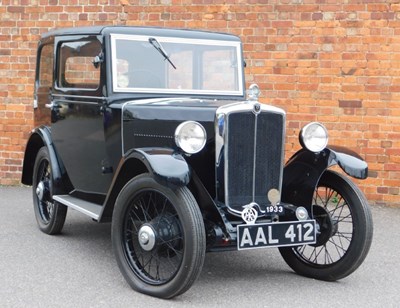 Lot A 1933 Morris Minor, Registration AAL 412,...