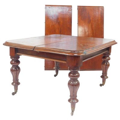 Lot 862 - A Victorian mahogany extending dining table,...