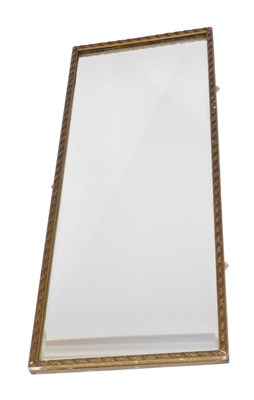 Lot 787 - A 20thC rectangular wall mirror, with a...