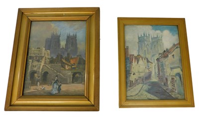 Lot 279 - G Hovley (20thC School).  Scenes of York...