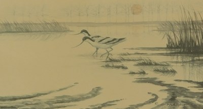 Lot 296 - Robert Maney. Avocets, limited edition print,...