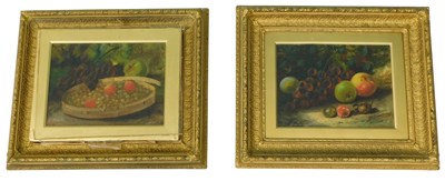 Lot 328 - Gertrude J Barnes (1865-1939). Fruit still...