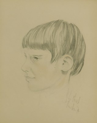 Lot 329 - John Mead (20thC School). Head portrait,...