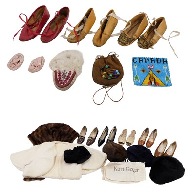 Lot 332 - A collection of shoes and accessories, to...