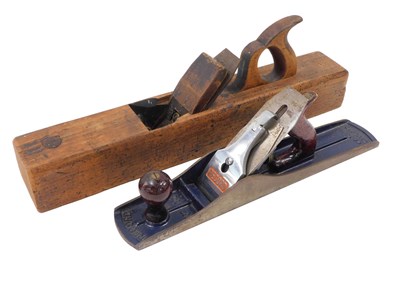 Lot 347 - Two vintage wood planes, comprising a record...
