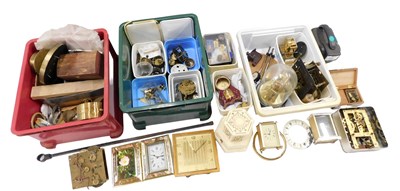 Lot 404 - A quantity of clock spares, comprising chapter...