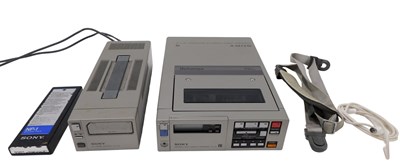 Lot 420 - A Sony Betamax portable video cassette...