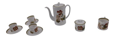 Lot 430 - A Susie Cooper Nasturtium pattern part coffee...