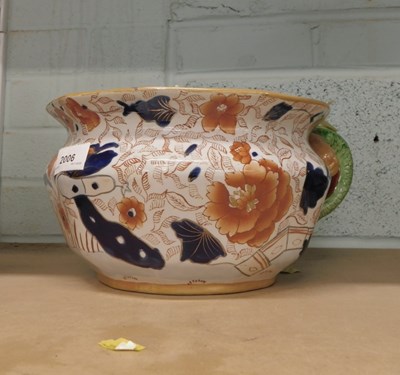 Lot 2006 - An Ironstone China chamber pot.