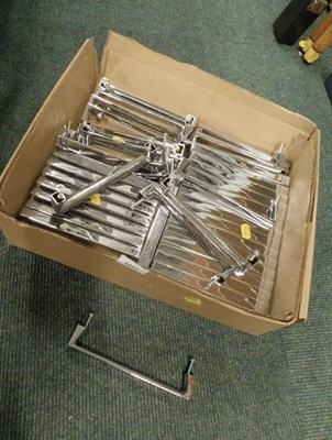 Lot 2041 - A large quantity of chrome cupboard or door...