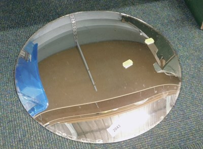 Lot 2043 - A circular convex mirror, 41cm diameter.
