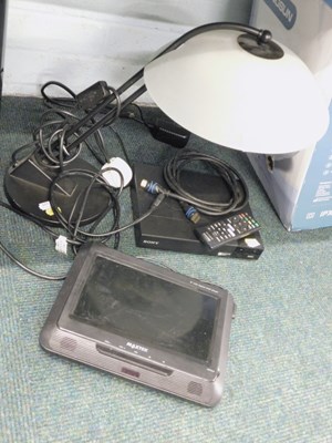 Lot 2045 - A Maxtek 9" dual DVD player, together with a...