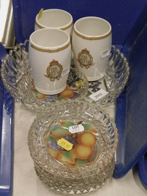 Lot 2052 - Three commemorative beakers, marking the...