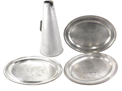 Lot 153 - Three LNER Walker and Hall silver plated...