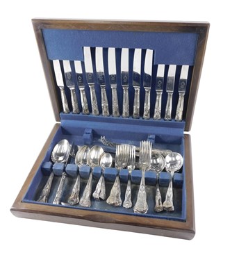 Lot 155 - An EPNS A1 six place setting cutlery set, in...