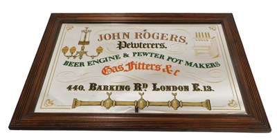 Lot 242 - An advertising mirror, for John Rogers...