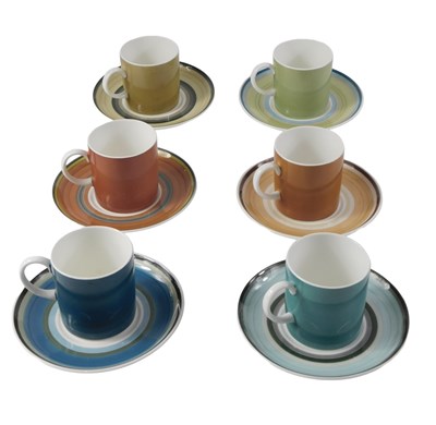 Lot 166 - A Wedgwood Susie Cooper Designs six piece...