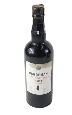 Lot 139 - A Sandeman vintage port, dated 1963, bottled...