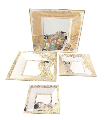 Lot 145 - Four Bradford Exchange Gustav Klimpt square...