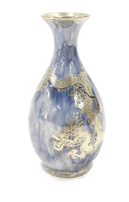 Lot 456 - A Wedgwood dragon lustre bud vase, decorated...