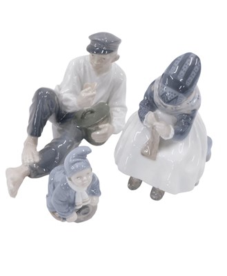 Lot 478 - Three Royal Copenhagen figures, comprising...