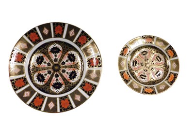 Lot 484 - Two Royal Crown Derby Imari pattern cabinet...