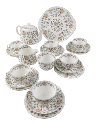 Lot 199 - A Minton Haddon Hall part tea service,...