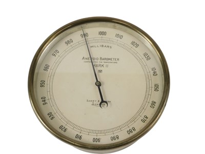 Lot 208 - A Short and Mason of London aneroid...